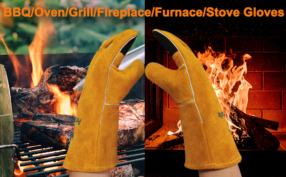 details - gold welder gloves with black palm reinforcement (6)