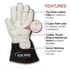 Professional MIG Welding Gloves | Comfort & Heat Resistance Leather Gloves, Black Cuffing TIG Welder Gloves