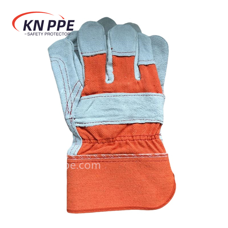 10 Inch Palm Reinforced Leather Work Gloves, AB Grade Short Rigger Gloves