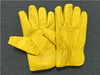 Driver Leather Gloves, 10.5'' Goatskin Working Gloves with Fine Cloth Lining 