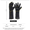 KN8181.3 AB Grade Black Cowhide Leather Gloves| Reinforced with Gold Welt | Fully Lined Welder Gloves 