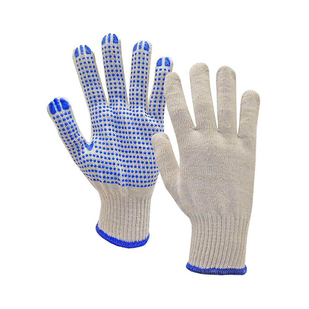 KN2101.1 PVC Dotted Gloves | Polka Dotted Working Glove | Construction Safety Hand Gloves