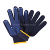 KN2101 Middleast PVC Dotted Gloves | Navy Blue Dots Gloves | Dotted Gloves for Qatar 