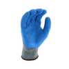 10 gauge TC liner latex coated gloves, cheap blue latex coated working hand gloves
