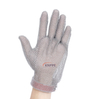 Five Finger Ring Mesh Stainless Steel Glove with TPU Strap, Slaughter And Fish Processing Wound Avoiding Work Gloves 