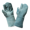 Korea Market Hot Model, Blue Sheeoskin Gloves with No Lining, 14 Inch Goatskin Leather Working Gloves