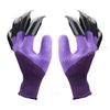ABS Claw Garden Working Glove, 3/4 Palm Coated Latex Coated Safety Gloves with Foam Finishing