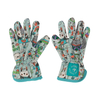 Kids Garden Gloves, Canvas Cloth Dotted Safety Hand Gloves