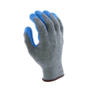 10 gauge TC liner latex coated gloves, cheap blue latex coated working hand gloves