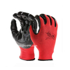 13 Gauge Red Black Nitrile Coated Chemical Resistant Protective Safety Working Glove