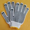 10 Gauge Bleached Liner with Double-sided PVC Round Anti-slip Dots Safety Construction Hand Working Gloves