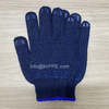 Polka Dotted Safety Working Hand Gloves, Anti-slip Construction PPE Glove 