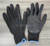 High Quality Anti Slip Gardening Construction Cotton Polyester Crinkle Latex Coated Safety Work Gloves