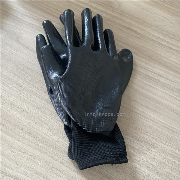 colored nitrile coated gloves, garden and household work processing gloves01