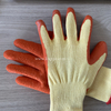5 String TC Liner Latex Coated Working Hand Gloves, Crinkle-finishing Slip Resistant Construction Safety Gloves