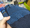 KN2101 Blue Double Side Dotted Gloves | Construction Working Gloves | Navy Blue Polka Dot Gloves