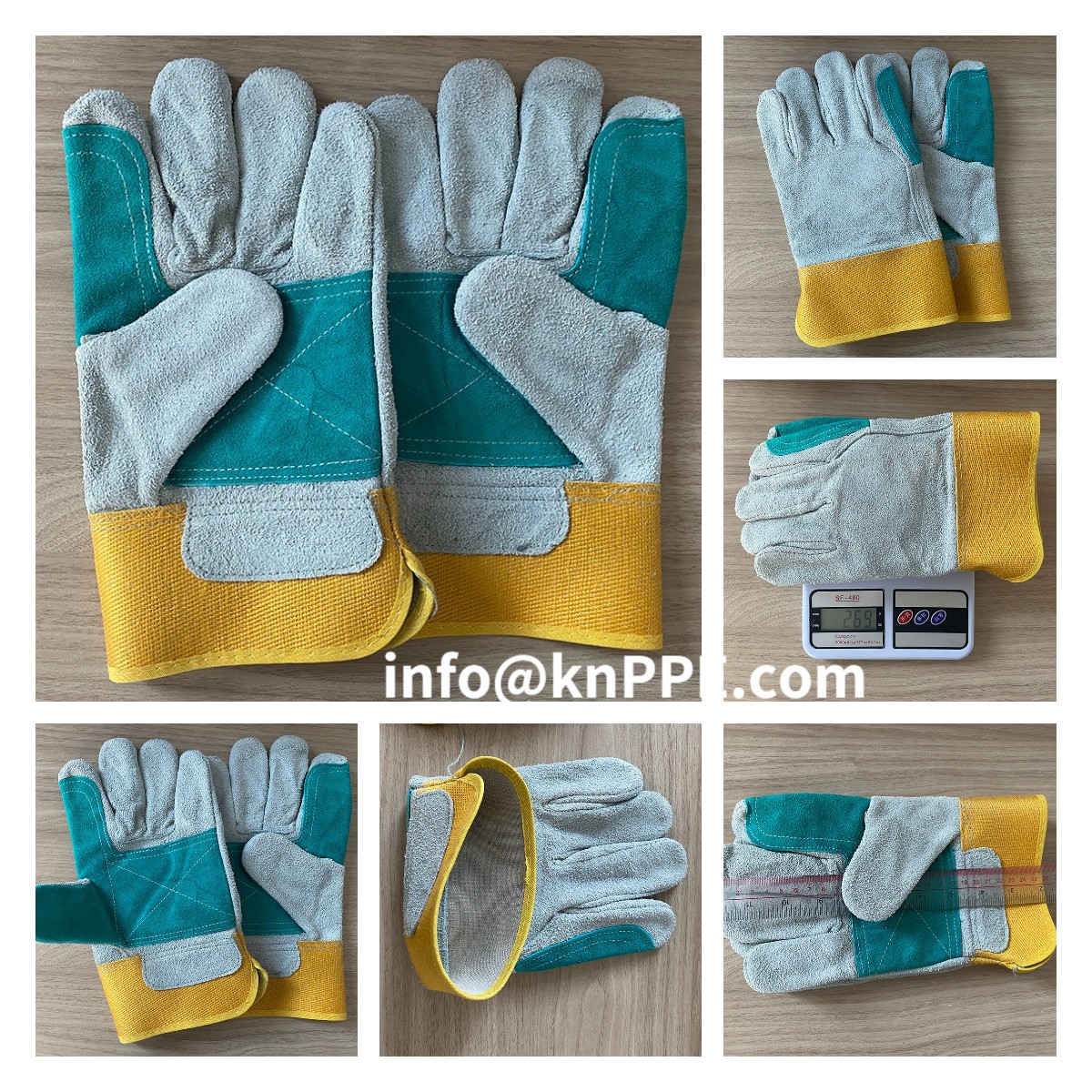 rigger gloves, short welder gloves, leather glove with patched palm