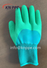 13g Half-hand Latex Coated Work Gloves, Wave Crinkle Latex Coated Gloves