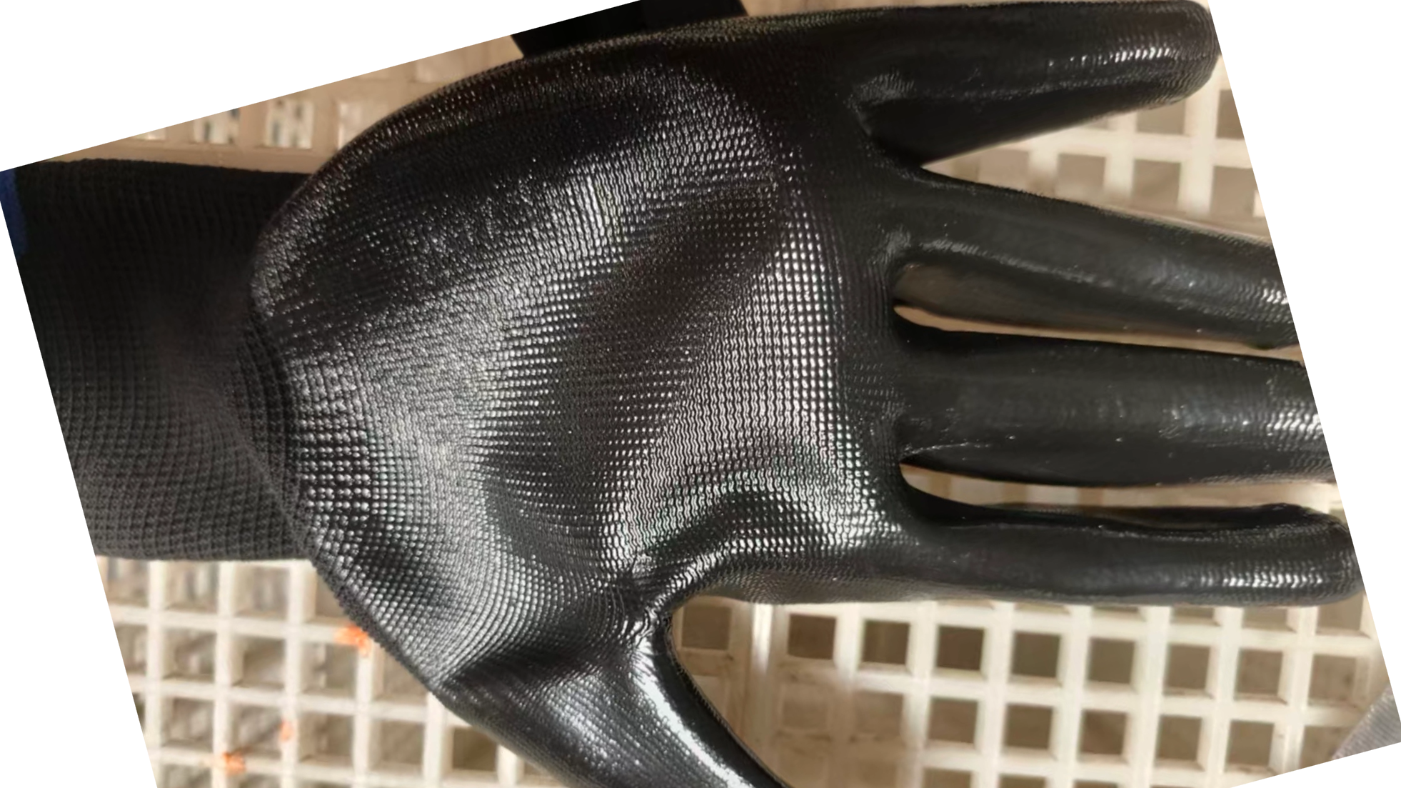 13g Black Nitrile Palm Dipped Gloves, Anti-slip Nitrile Coated Safety Hand Gloves