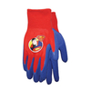 13G Colored Polyester Liner with Foam Latex, Palm Coated Gardening Working Gloves, Children Outdoor Activity Gloves