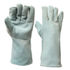 Natural Cowhide Leather Gloves with Fleece Lining