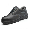 Steel Toecap Safety Shoes, Steel Toe Safety Protection Leather Upper Shoes with Kevlar Mid-sole