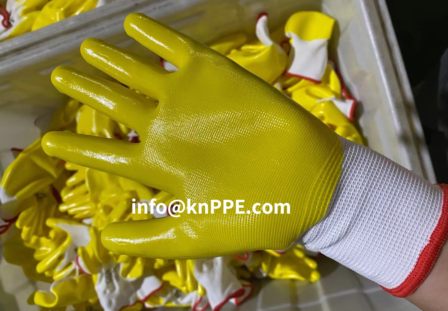 Nitrile gloves, nitrile coated working gloves, hand safety construction gloves, chemical resistant gloves - Kunnuo International
