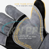 16 Inches Welding Gloves for Mig / Stick Welding, Heat Fire Resistant Leather Forge with Kevlar Stitching Reinforced Thumb And Palm
