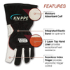 Professional MIG Welding Gloves | Comfort & Heat Resistance Leather Gloves, Black Cuffing TIG Welder Gloves