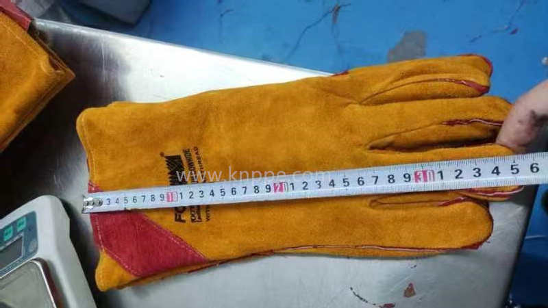 cowhide leather working gloves, hand protector, building material items (3)