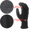 Lightduty Latex Coated Gloves, Crinkle-finished Latex Palm Dipped Safety Construction Handling Gloves