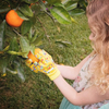 Kids Garden Gloves, Canvas Cloth Dotted Safety Hand Gloves