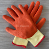5 String TC Liner Latex Coated Working Hand Gloves, Crinkle-finishing Slip Resistant Construction Safety Gloves