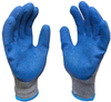 10 gauge TC liner latex coated gloves, cheap blue latex coated working hand gloves