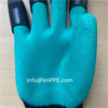 Outdoor Garden Working Glove with ABS Claws, Latex Foam 3/4 Palm Coated Hand Working Gloves