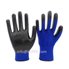 13 Gauge Black Palm-dipped Nitrile Coated Working Safety Hand Protective Glove
