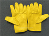 Driver Leather Gloves, 10.5'' Goatskin Working Gloves with Fine Cloth Lining 