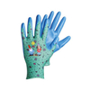 13 Gauge Latex Palm Coated Gloves, Crinkle Finishing Garden Processing Work Gloves