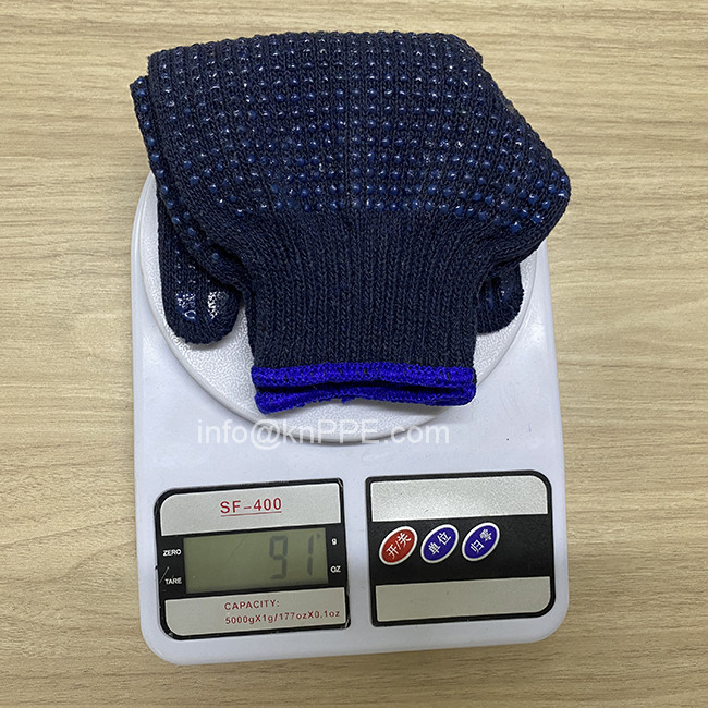 double dotted gloves, anti slip safety construction gloves 7_副本