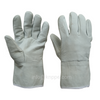 Natural Cowhide Leather 3-tendon Gloves with No Lining, Single Layer Leather Working Gloves
