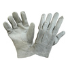 Natural Cowhide Leather 3-tendon Gloves with No Lining, Single Layer Leather Working Gloves