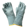 Natural Cowhide Leather Gloves with Fleece Lining