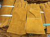 KN8181.2 Yellow Cowsplit Leather Gloves | Popular Welder Gloves | Spark & Fire Reistant Gloves | Heavy Duty Working Gloves 