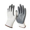 White And Gray Cheap Linyi Factory Nitrile Coated Safety Hand Working Construction Glove