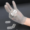 Metal Mesh Butcher Gloves-five Fingers, Full Hand Protection, 314L Steel Mesh Cut Resistant Work Gloves