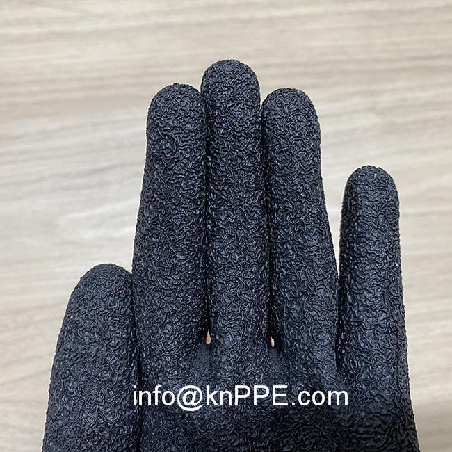 13 gauge red black latex palm coated gloves01