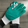 Economic Style Crinkle Latex Coated Gloves, Construction Latex Palm Dipping Work Gloves