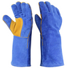 16 Inch Cowhide Leather Working Gloves Cow Split Fire Resistant Gloves Heavy Duty Handling Gloves