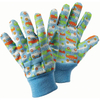 Kids Garden Gloves, Cotton with PVC Dots, Woven Wristband