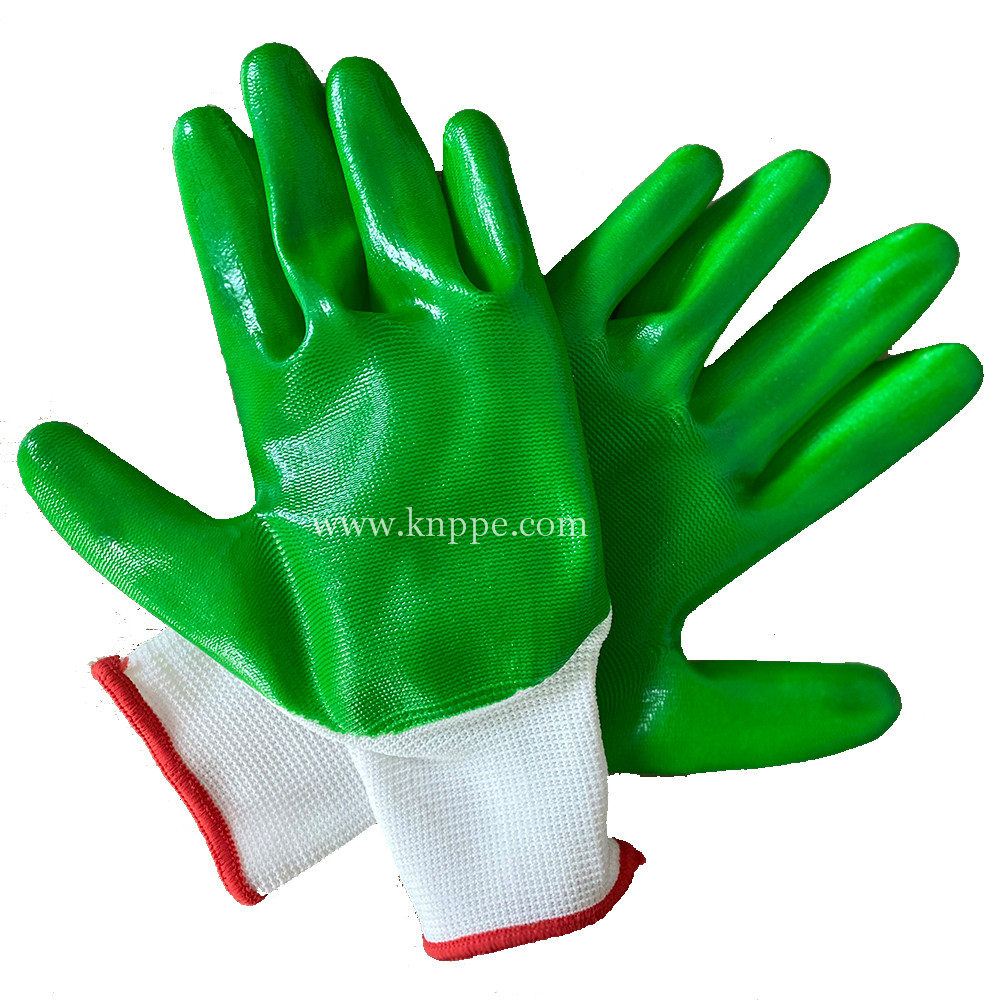KN8801 Anti Acid Nitrile Coated Working Glove | Oil Resistant Handworking Gloves | Nitrile Coated Gloves